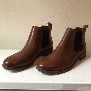 Clarks cognac/brown Taylor Chelsea ankle boots